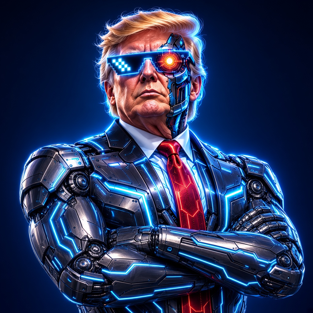 Cyber Trump meme
